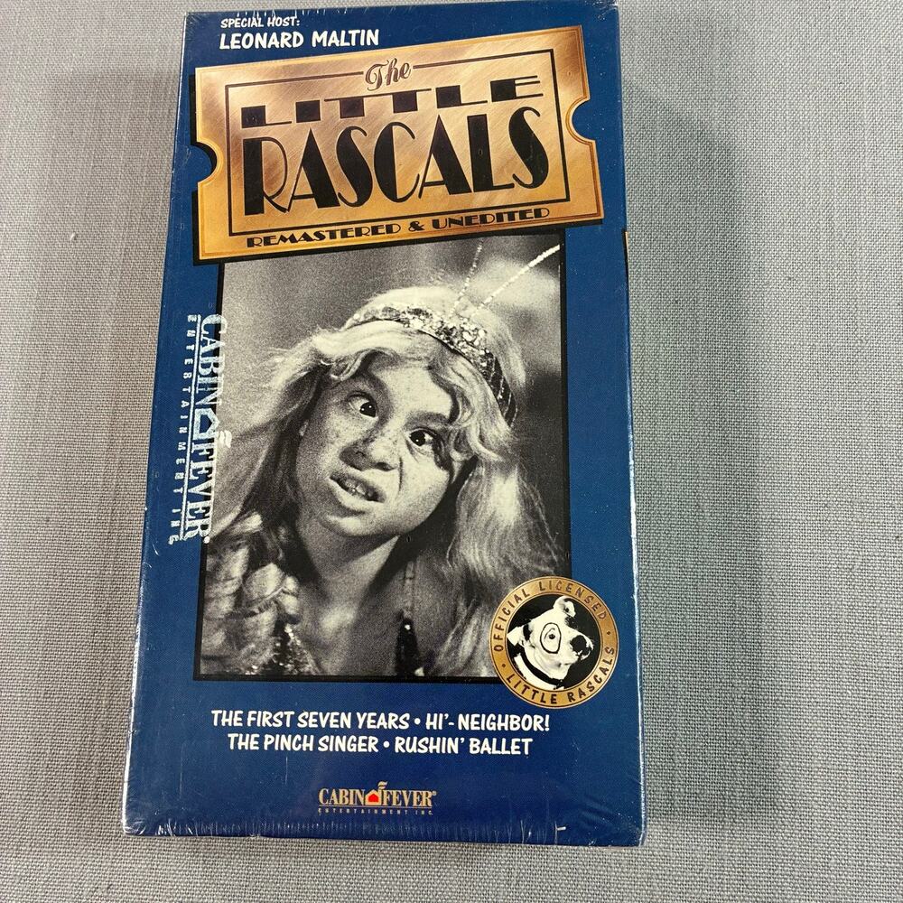 The Little Rascals Cabin Fever VHS Factory Sealed Remastered Unedited
